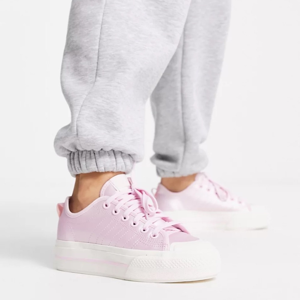 Adidas Originals Nizza platform sneakers in pink